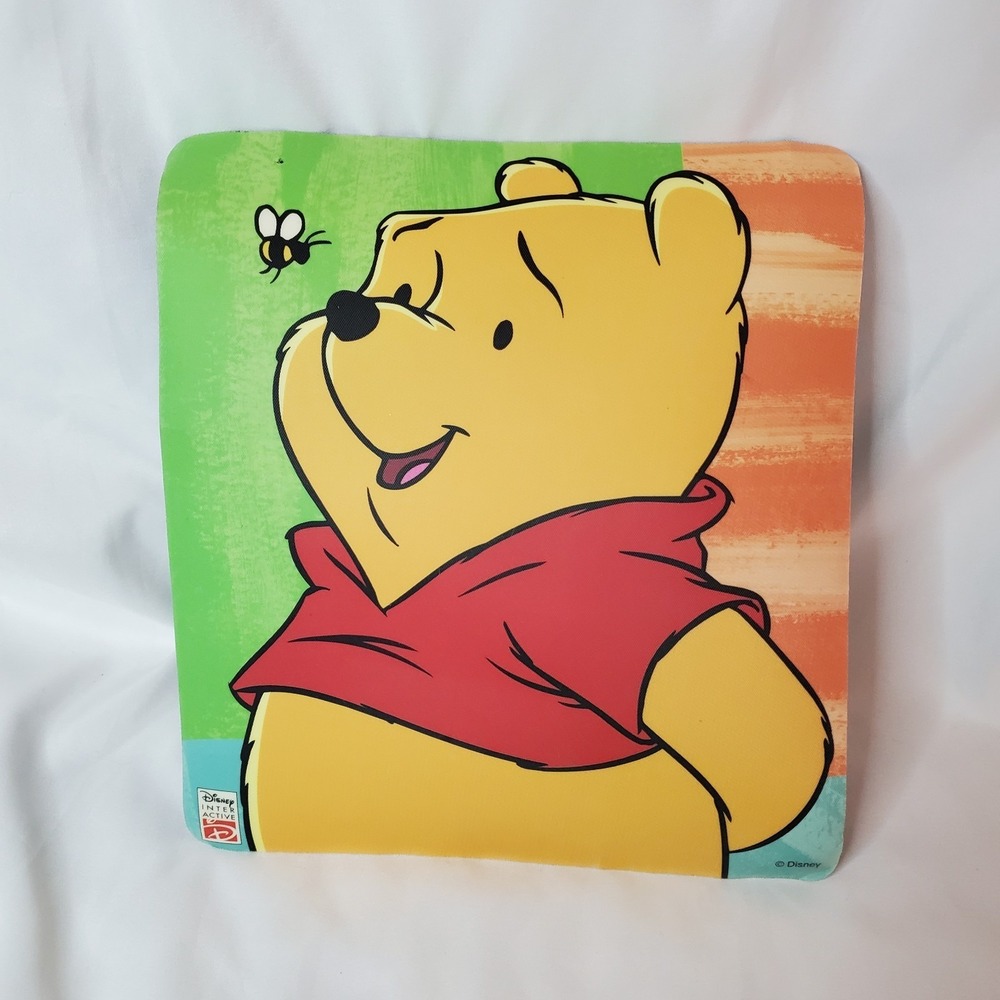 Winnie The Pooh Vintage 90s Mouse Pad With Bee